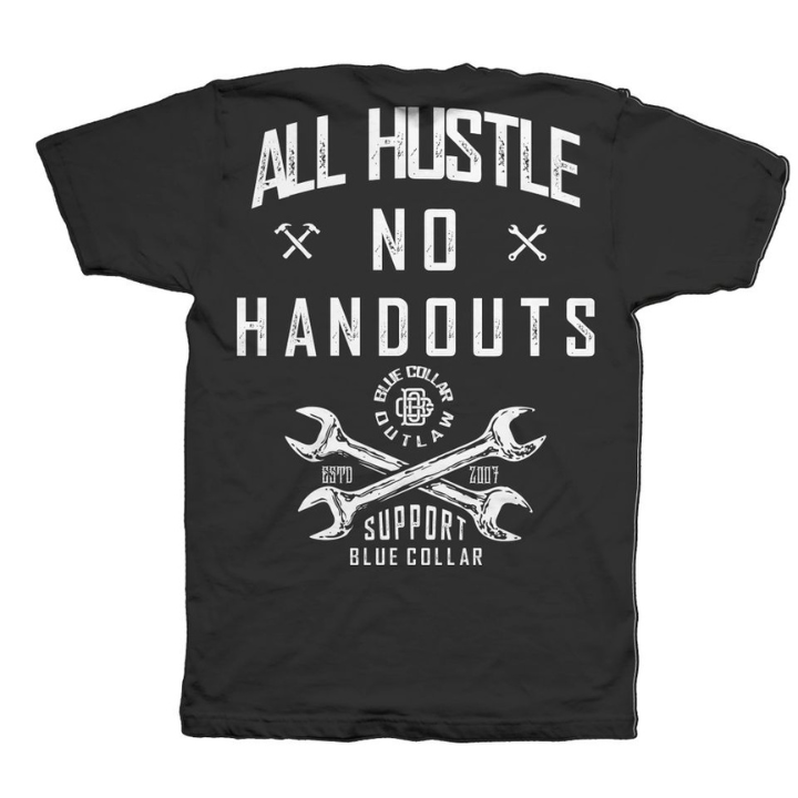S/S ALL HUSTLE - BLK
